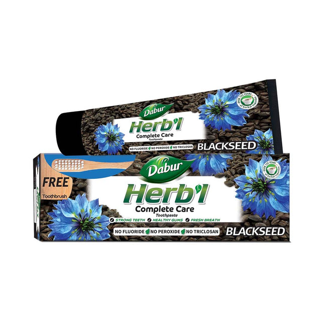 Pasta Dental Herb l Semilla Negra + Cepillo de Dientes 150gr