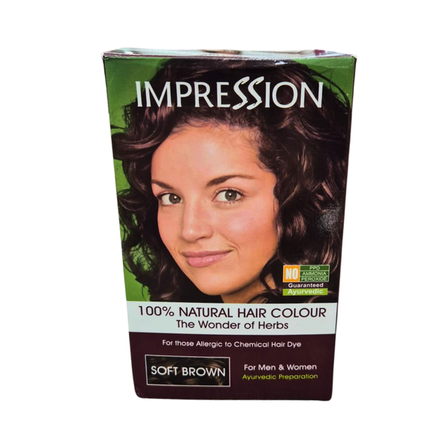 Impression Henna 100% Color Natural Castaño 3 Sachets de 50gr