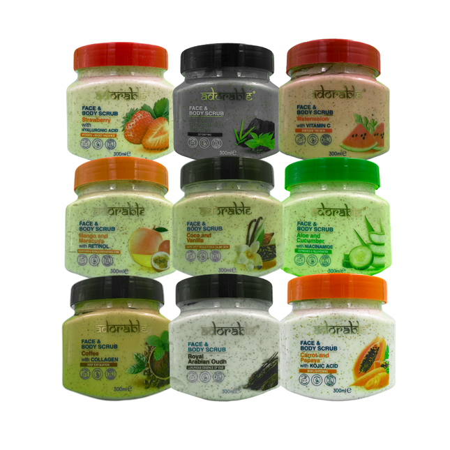 Pack Adorable 9 Exfoliantes Surtidos 300 ml