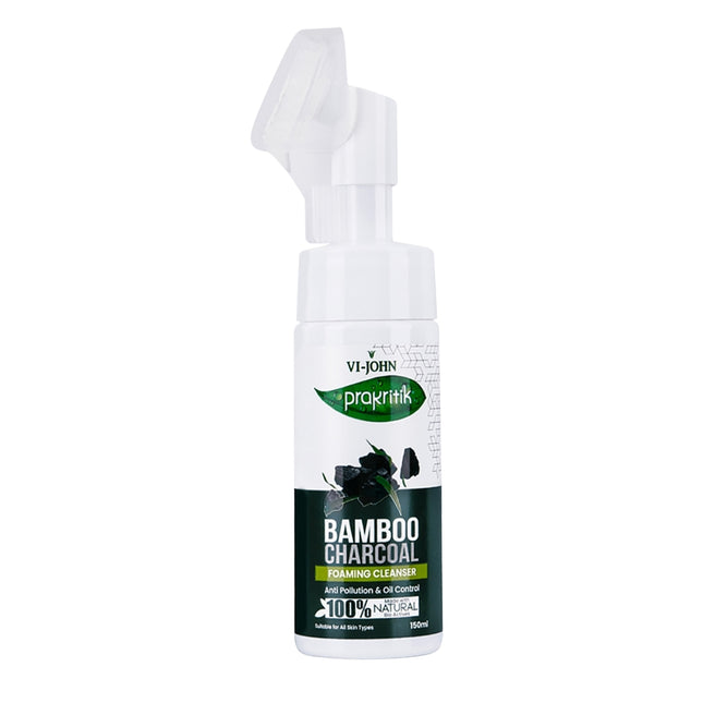 Prakritik Jabón Espumoso Facial Carbón de Bambú 150 ml