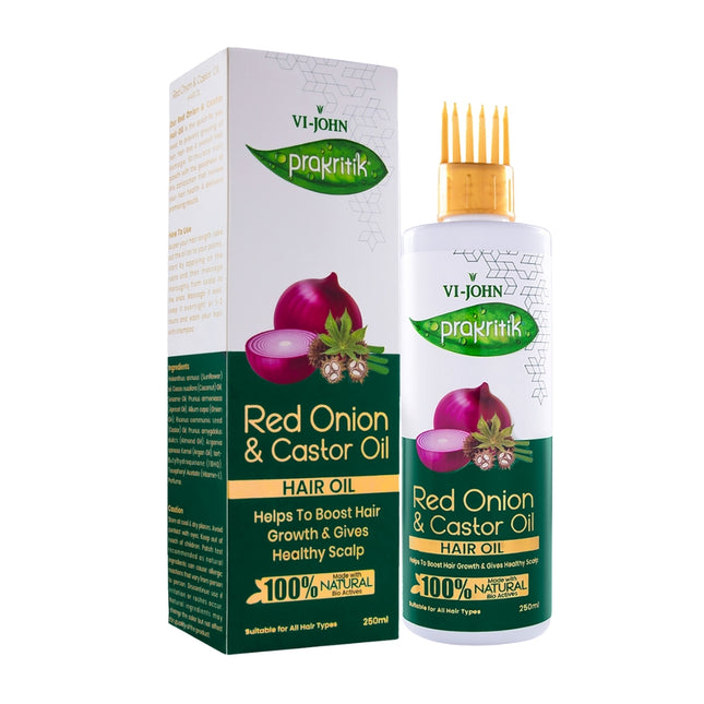Prakritik Aceite Capilar Cebolla Roja y Castor 250 ml