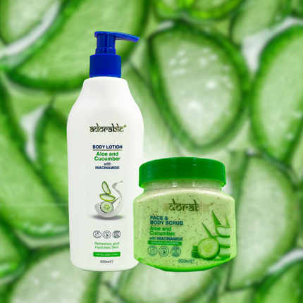 Pack Adorable Corporal Aloe Vera - Cucumber & Vit B3