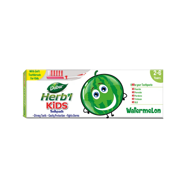 Dabur Herbal Plus Kids Pasta Dental Sandía 50 gr + Cepillo