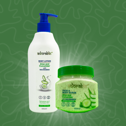 Pack Adorable Corporal Aloe Vera - Cucumber & Vit B3