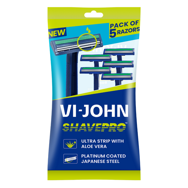 Vi-John Maquina de Afeitar Desechable Aloe Vera X 5 Doble Hojilla