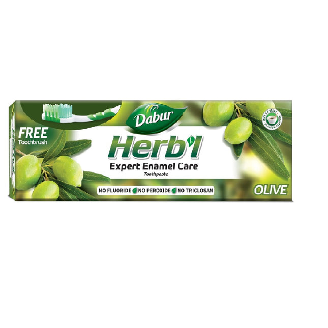 Pasta Dental Herb l Oliva + Cepillo de Dientes 150gr
